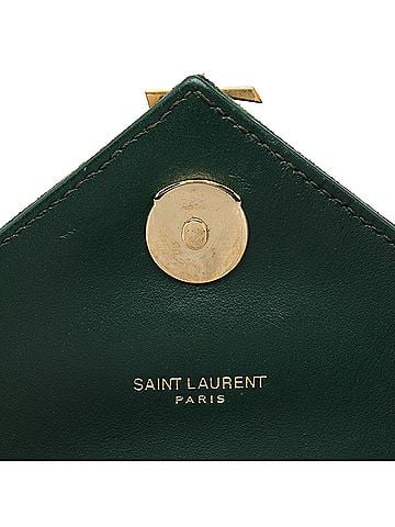 Saint Laurent Medium Chevron Calfskin and Suede Monogram College Satchel (view 2)