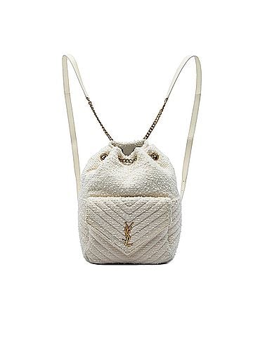 Saint Laurent Chevron Tweed Monogram Joe Backpack (view 1)