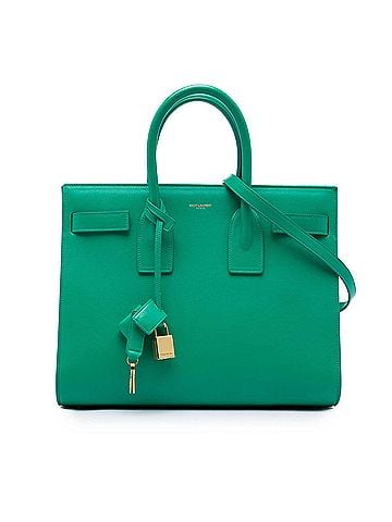Saint Laurent Small Leather Sac De Jour Satchel (view 1)