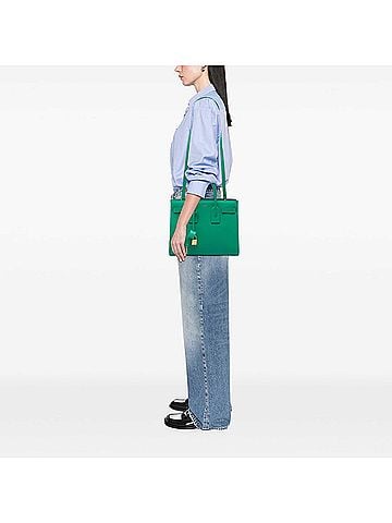 Saint Laurent Small Leather Sac De Jour Satchel (view 2)