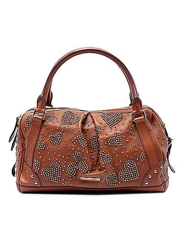 Burberry Leather Heart Studded Boston Bag (view 1)