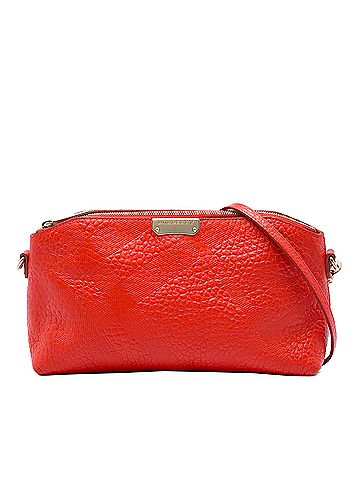 Burberry Small Grain Check Embossed Leather Chichester Crossbody (view 1)