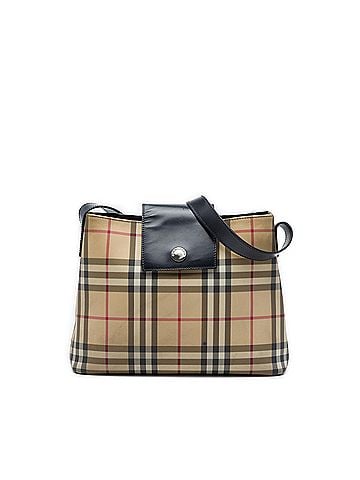 Burberry House Check Coated Canvas Shoulder Bag (view 1)