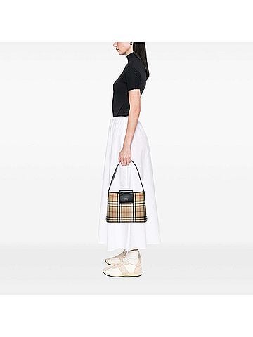 Burberry House Check Coated Canvas Shoulder Bag (view 2)