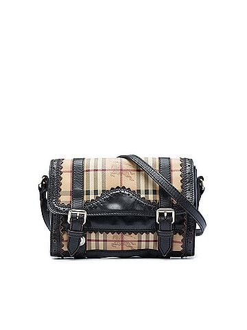 Burberry Haymarket Check Coated Canvas Brogues Doyle Crossbody (view 1)