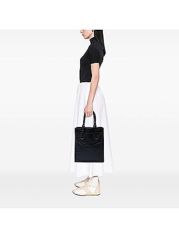 Bottega Veneta Intrecciato Trimmed Leather Oculus Tote (view 2)