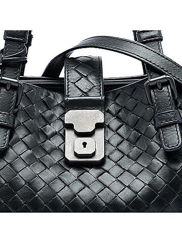 Bottega Veneta Small Nappa Intrecciato Roma Satchel (view 2)