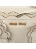 Miu Miu 100% Leather White Leather Flower Tote One size - photo 6