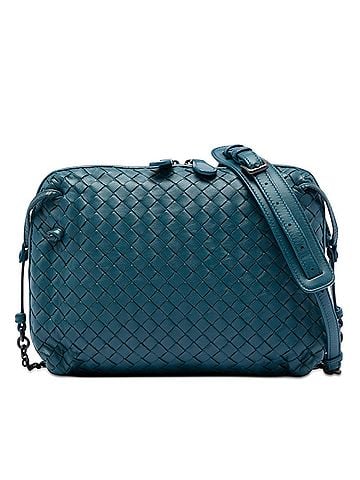 Bottega Veneta Mini Nappa Intrecciato Nodini Double Zip Crossbody (view 1)