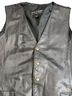 Wilson 100% Leather Solid Black Vest Size XL - photo 3