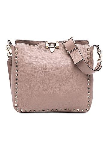 Valentino Small Grainy Calfskin Rockstud Flip Lock Messenger Bag (view 1)