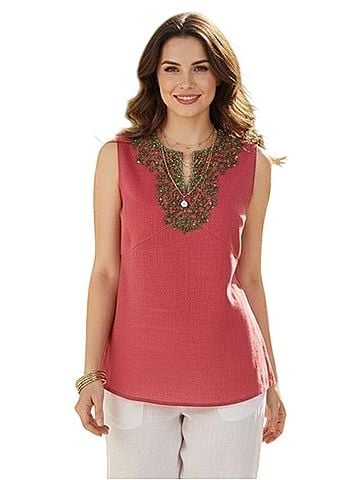 Lafayette 148 New York Sleeveless Top (view 1)