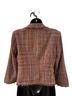 Talbots 100% Silk 100% Acetate Tweed Pink Purple Teal Blazer Size 4 - photo 2