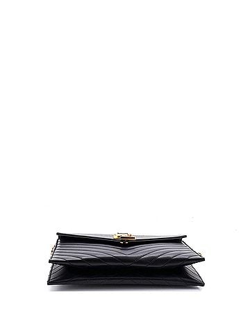 Saint Laurent Classic Monogram Envelope Chain Bag Matelasse Chevron Leather Medium (view 2)