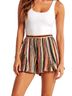 Jessica Simpson 100% Viscose Stripes Multi Color Shorts Size XL - photo 1