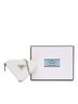 Prada 100% Leather White Mini Brushed Leather Triangle Chain Pouch One size - photo 7