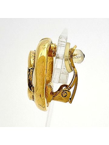 Chanel Chanel earrings, Coco Mark, round, GP gold, women's. (view 2)