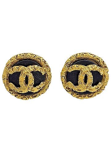 Chanel Chanel earrings, Coco Mark, round, GP gold, women's. (view 1)