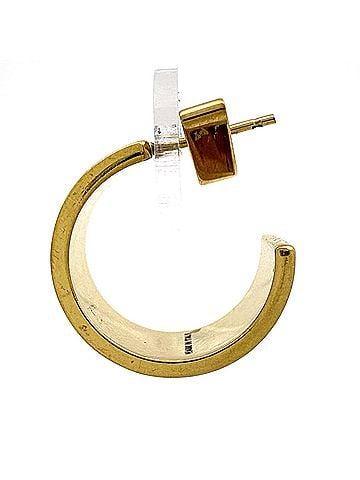 Prada Prada PRADA Earrings GP Metal White Black Women's (view 2)