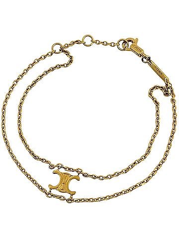 Céline Celine Triomphe Suspender Bracelet, GP Gold, Women's (view 1)