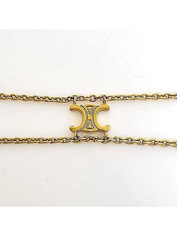 Céline Celine Triomphe Suspender Bracelet, GP Gold, Women's (view 2)