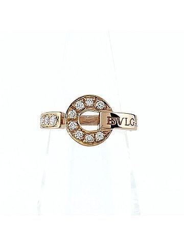 Bvlgari BVLGARI Ring PG Pink Gold with Small Diamonds 750 Diamond Women's (view 1)