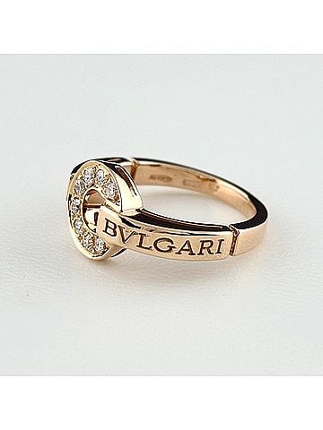 Bvlgari BVLGARI Ring PG Pink Gold with Small Diamonds 750 Diamond Women's (view 2)