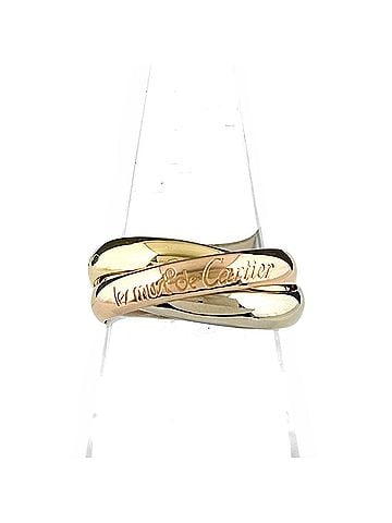 Cartier Cartier Trinity Ring, available in yellow gold (YG), pink (PG), and white (WG). Three-color design, 750 gold, for women. (view 1)