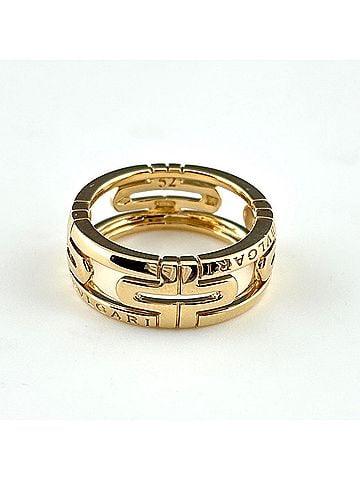 Bvlgari Bulgari BVLGARI Parentesi Openwork Ring YG Yellow Gold 750 Women's (view 2)