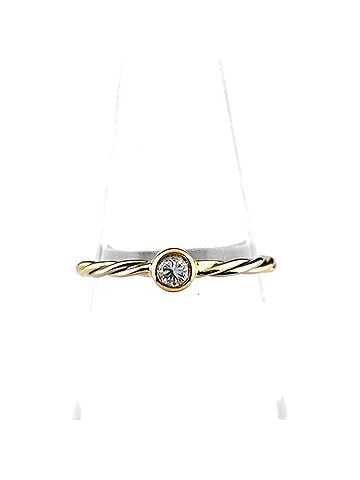 Cartier Cartier Three-Color Twist Ring, Yellow Gold (YG), Diamond 750 Diamond, Women's. (view 1)