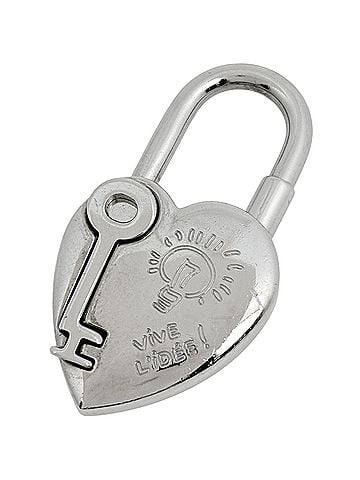 Hermès Hermes HERMES Bag Charm Viviride Heart Pendant Top Fantasy Key 2004 Limited Edition Metal Silver Women's (view 1)