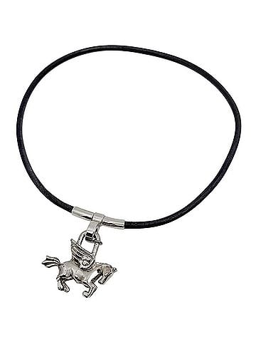 Hermès Hermes HERMES Necklace Pegasus Cadena Choker Metal Silver Women's (view 1)