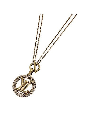Louis Vuitton Louis Vuitton Louise Trésor GP Rhinestone Necklace for Women (Gold) (view 1)