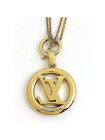 Louis Vuitton Louis Vuitton Louise Trésor GP Rhinestone Necklace for Women (Gold) (view 2)
