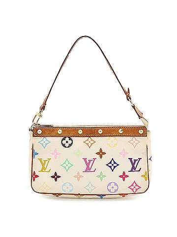 Louis Vuitton LOUIS VUITTON Louis Vuitton Monogram Multicolor Pochette Accessoires Handbag Pouch - Bag Blanc White M92649 (view 1)