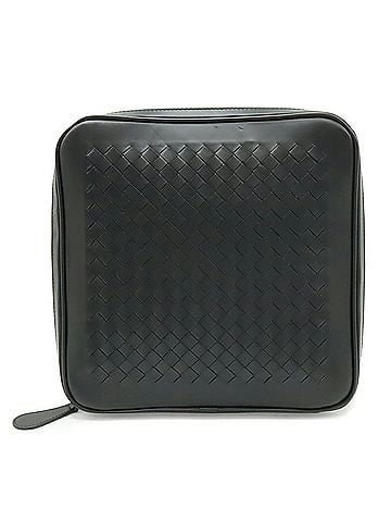 Bottega Veneta BOTTEGA VENETA Bottega Veneta Intrecciato Tote Bag, Foldable, Butterfly Design, Leather, Nylon, Black, Light Gray (view 1)