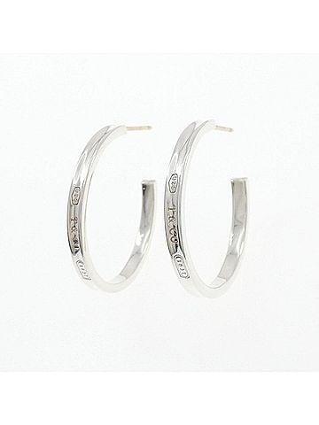 Tiffany & Co. Tiffany &amp; Co. 1837 Narrow Hoop Medium Earrings (view 2)