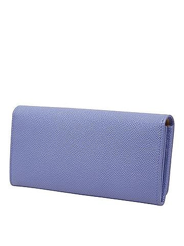Bvlgari BVLGARI Logo Clip Bi-fold Long Wallet, Brand Purple Leather, Women's (view 2)