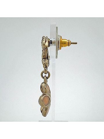 Chanel Chanel earrings, Coco Mark flower swing, GP rhinestone, gold, for women. (view 2)