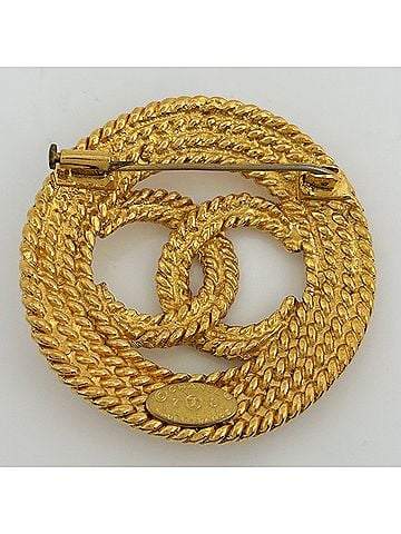 Chanel Chanel brooch, Coco Mark, GP gold, women's. (view 2)