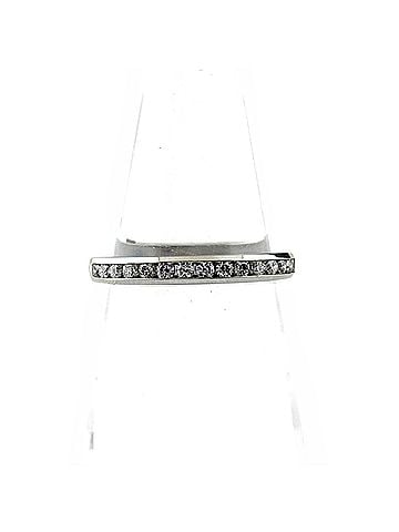 Tiffany & Co. Tiffany &amp; Co. Half Circle Ring, Platinum Ring with Small Diamonds, Pt950, Women's (view 1)