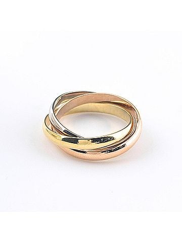 Cartier Cartier Trinity Ring, available in yellow gold (YG), pink (PG), and white (WG). Three-color design, 750 gold, for women. (view 2)