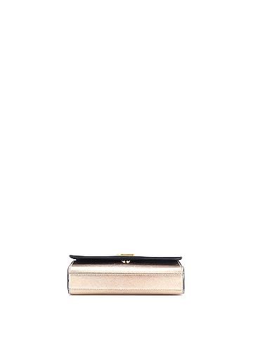 Saint Laurent Classic Monogram Crossbody Bag Metallic Leather Small (view 2)