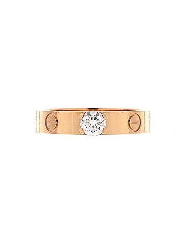 Cartier LOVE Solitaire Ring 18K Rose Gold and Diamond 0.23CT (view 1)