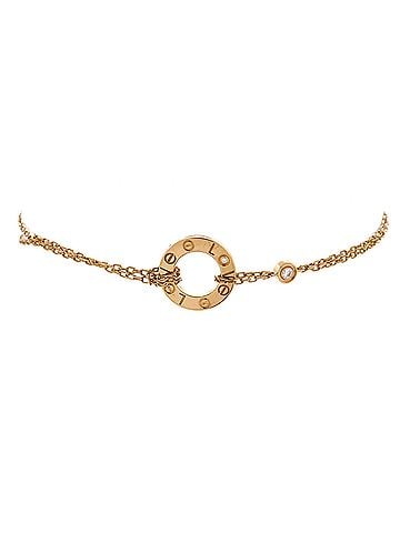 Cartier 2 Diamonds Love Bracelet 18K Rose Gold with Diamonds (view 1)