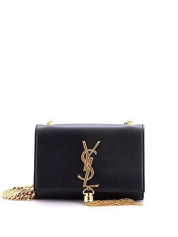 Saint Laurent Classic Monogram Tassel Crossbody Bag Leather Small (view 1)