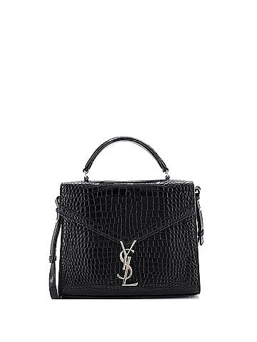 Saint Laurent Cassandra Top Handle Bag Crocodile Embossed Leather Medium (view 1)