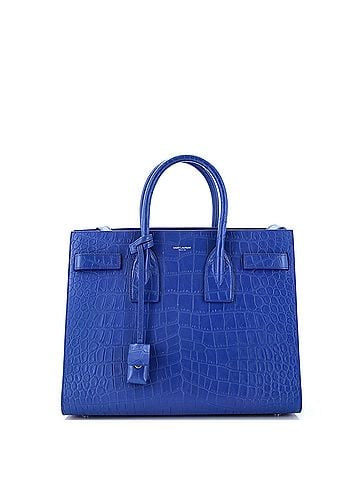 Saint Laurent Sac de Jour NM Bag Crocodile Embossed Leather Small (view 1)