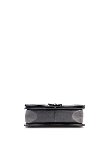 Chanel So Black Boy Flap Bag Quilted Caviar Old Medium (view 2)