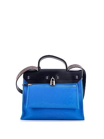 Hermès Herbag Zip Leather and Toile 31 (view 2)